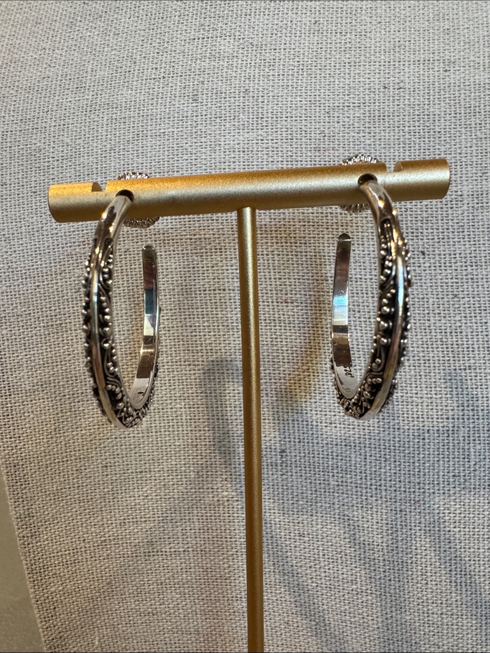 Lagos sterling silver Filigree Hoop Earrings - Women Jewelry